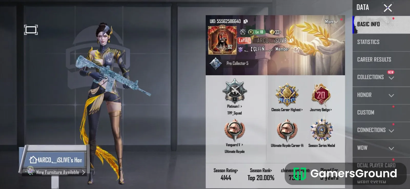 M4 glacier max with 3 x-shuit and 28 upgradable guns and a lot of items