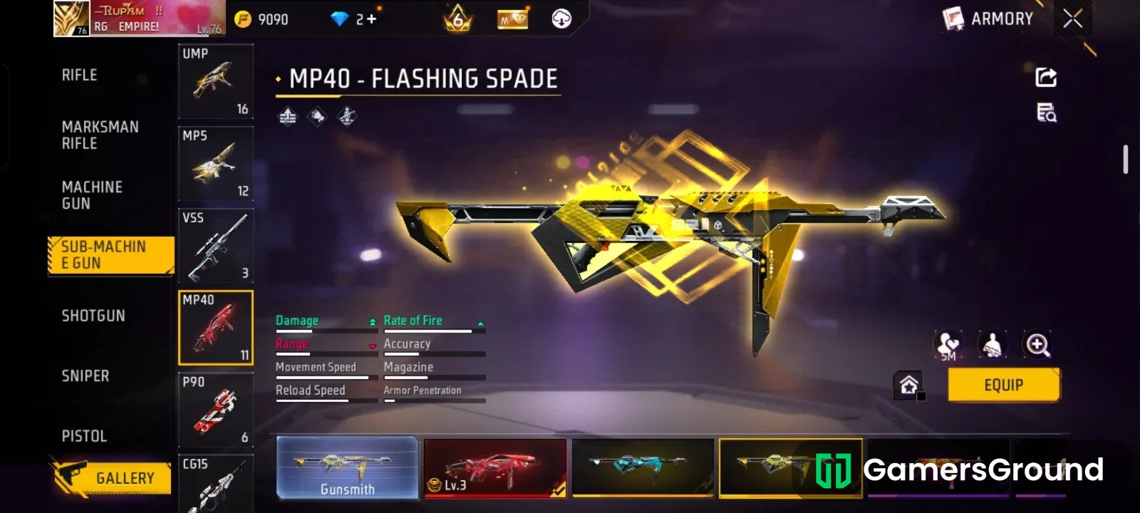 High lvl account with demanding gun skins