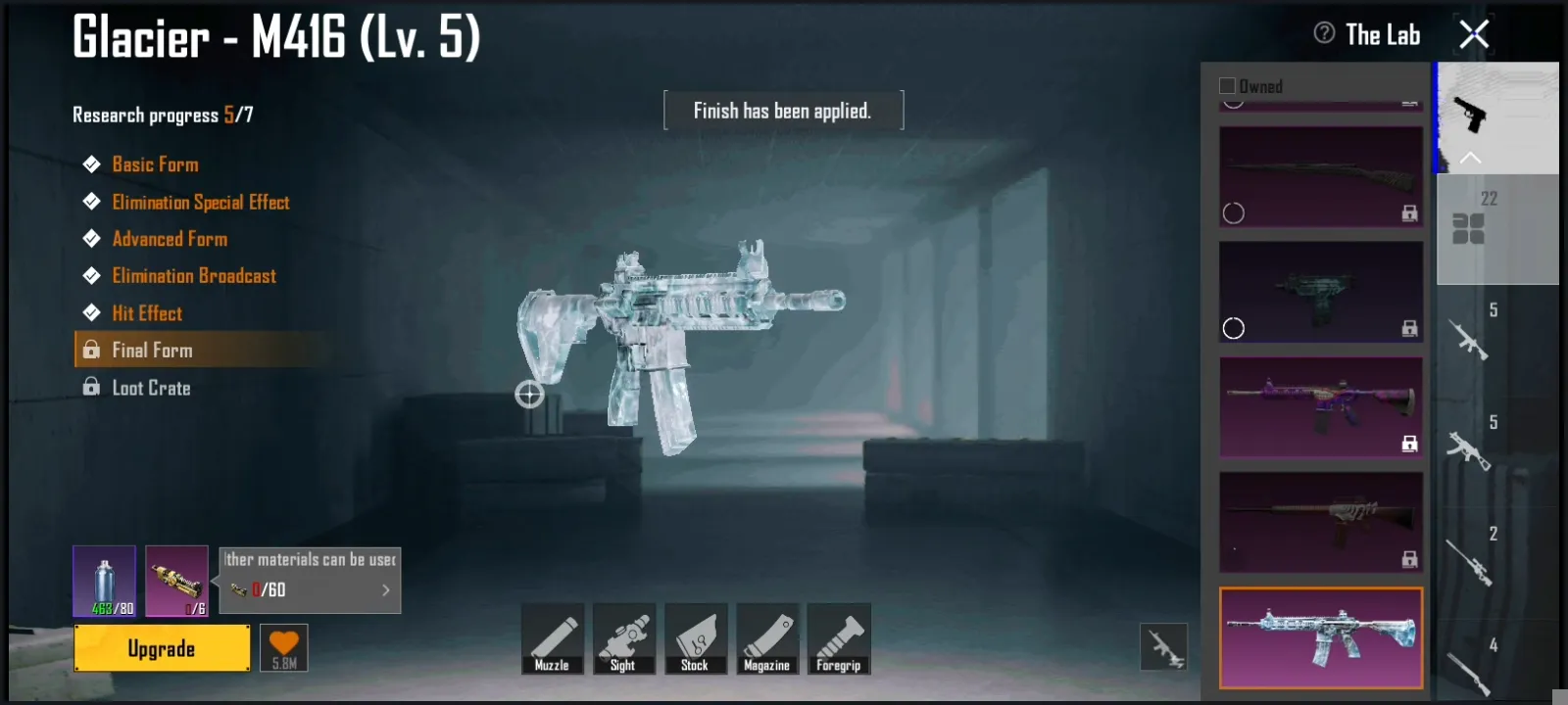 Lvl 78 glacier lvl 5 akm lvl 2 80+ mythics
