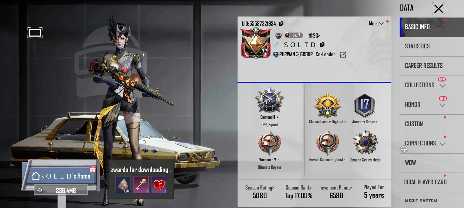 BGMI Account for Sale | High-Level | Genuine Owner | Serious Buyers Only