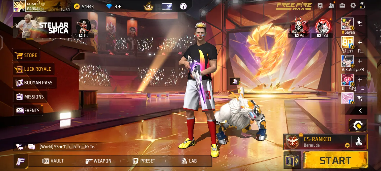 2-in-1 Combo Account! FF Max (3x EVO GUNS + Prime 4) + BGMI (Upgradable UMP Skin)