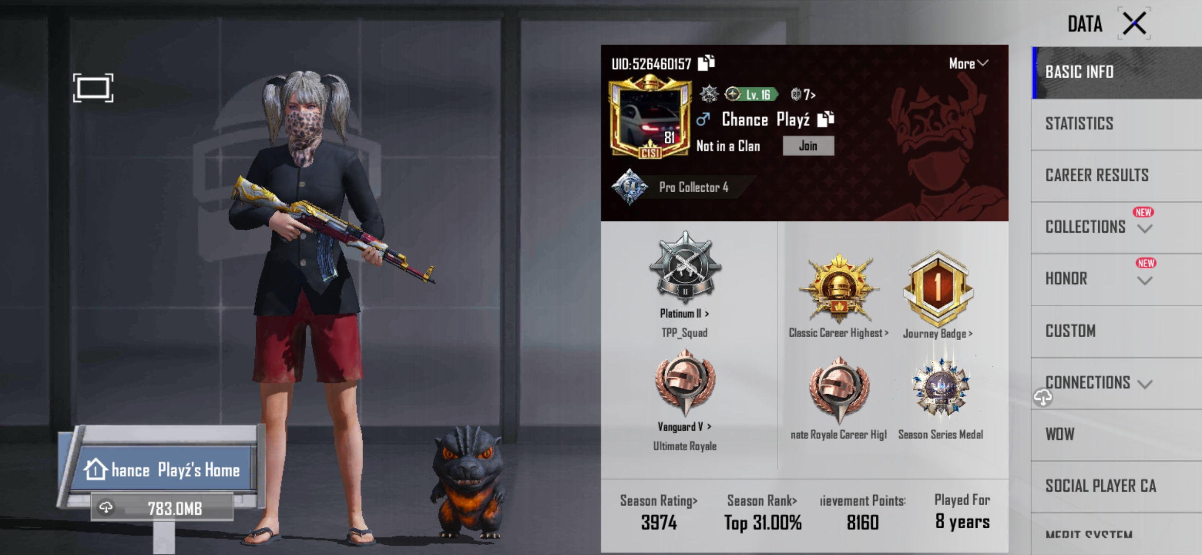 Bgmi 81 level m4 glacier max