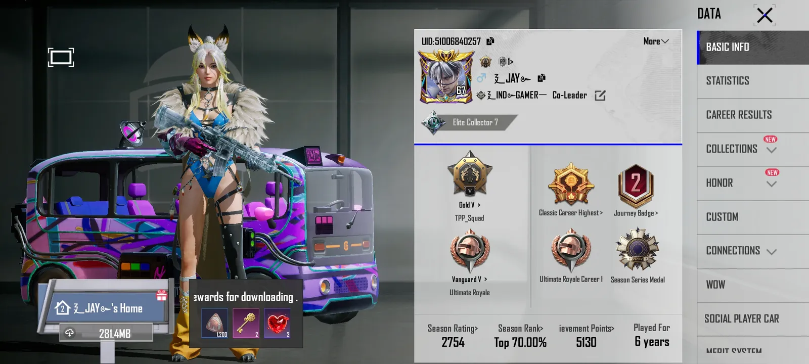 OG 6-Year-Old Gaming Account | Level 67 | Rare Collections