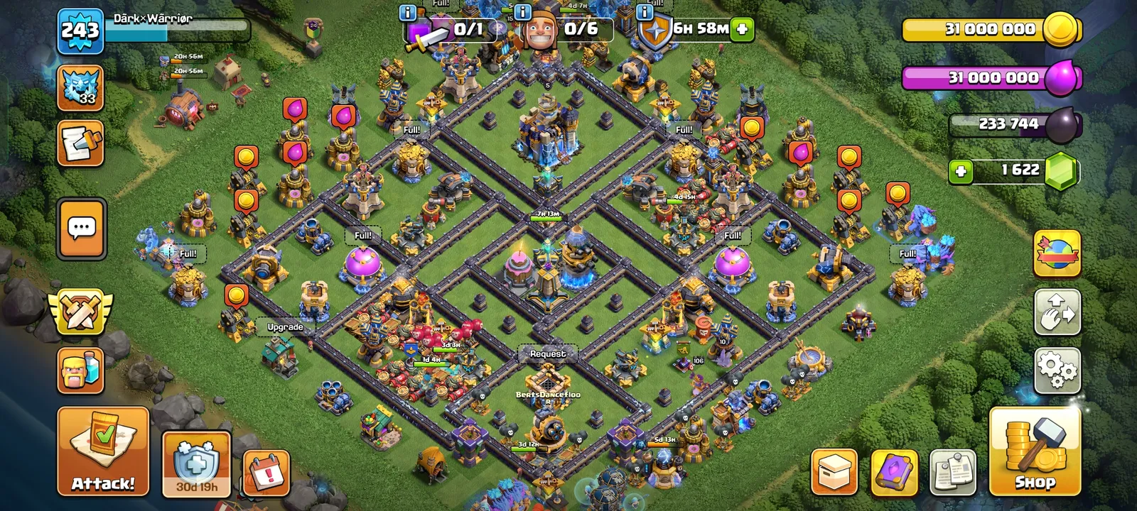 Townhall 18 account for sale