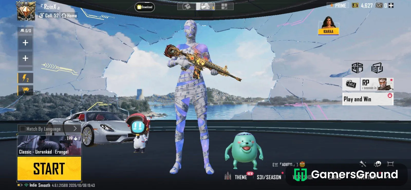 Bgmi account with rare inventory