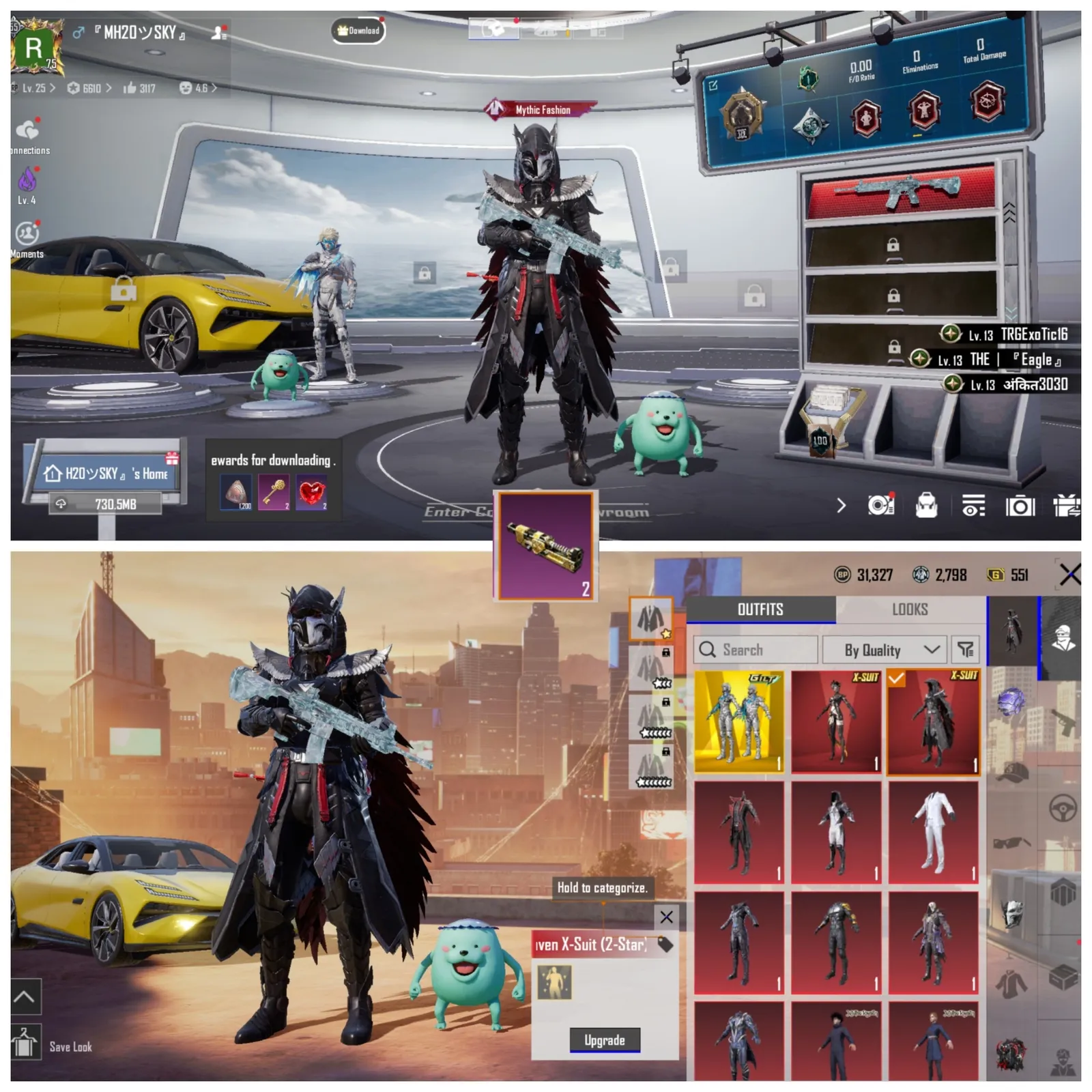 🌆 1 SUPER CAR 🌆 2 X-SUIT 2,1 LEVEL