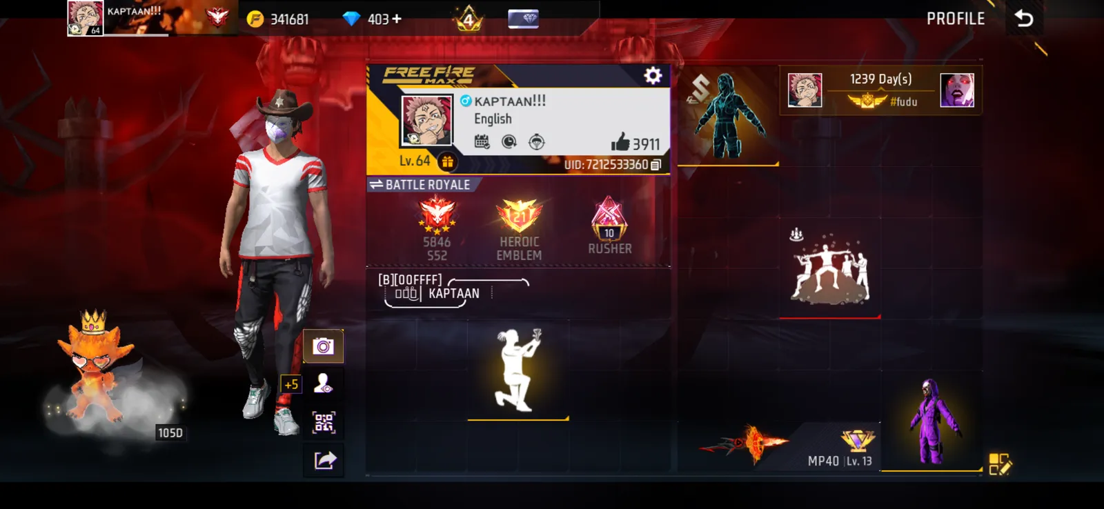Free fire ID sell for 5100rs