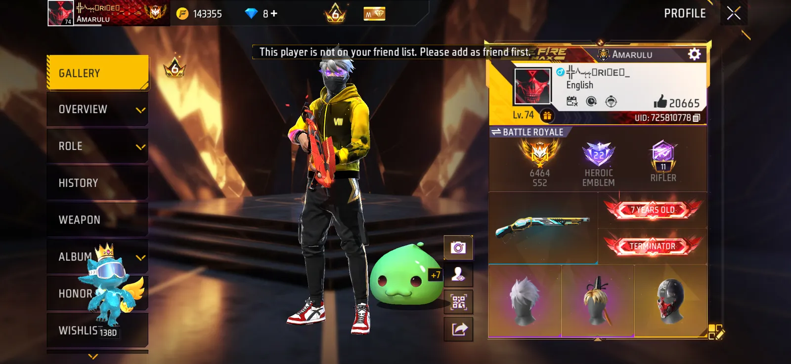 LVL 75 ID