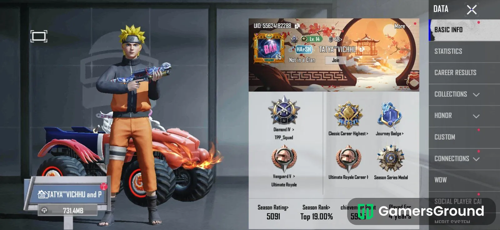 Ace dominator id with mythic cars and guns