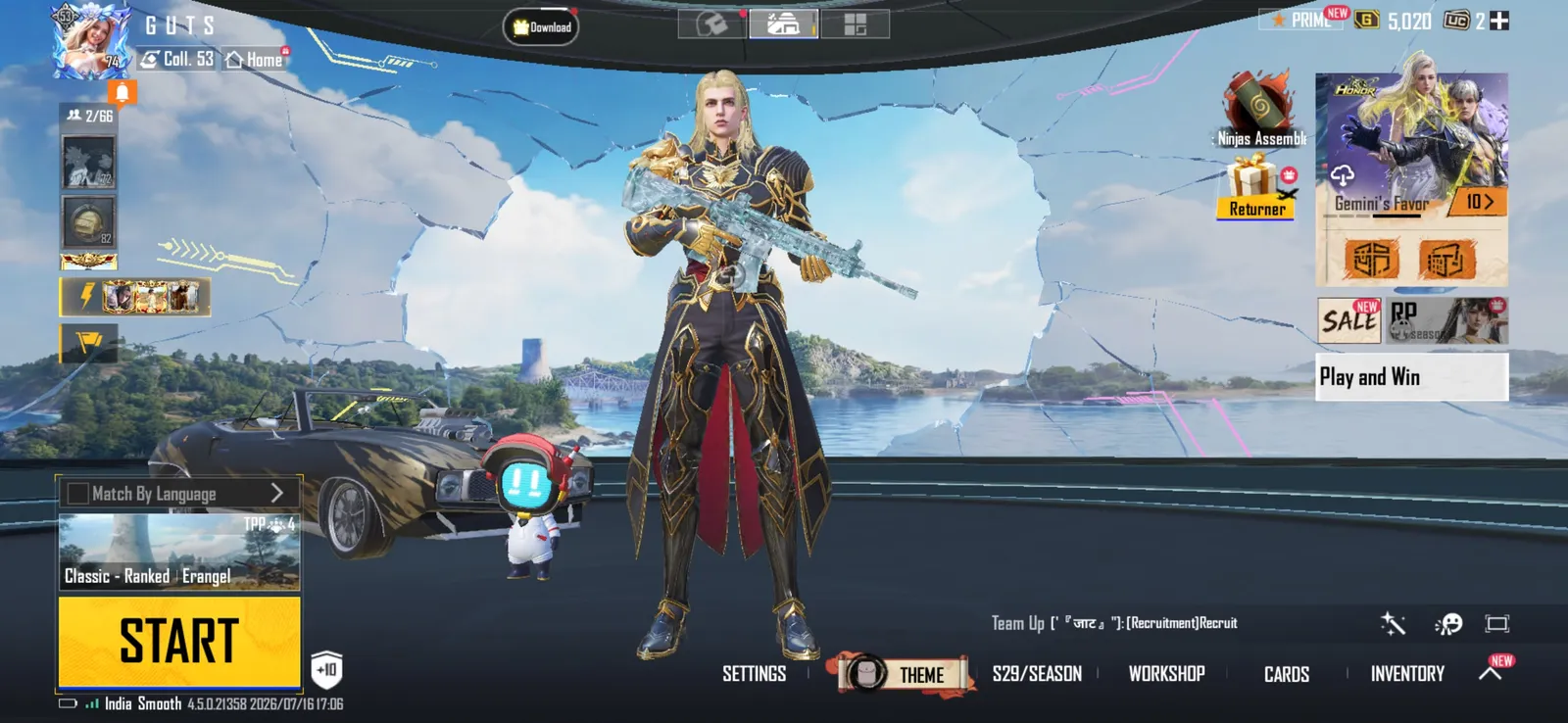 M4 & Akm glacier combo account