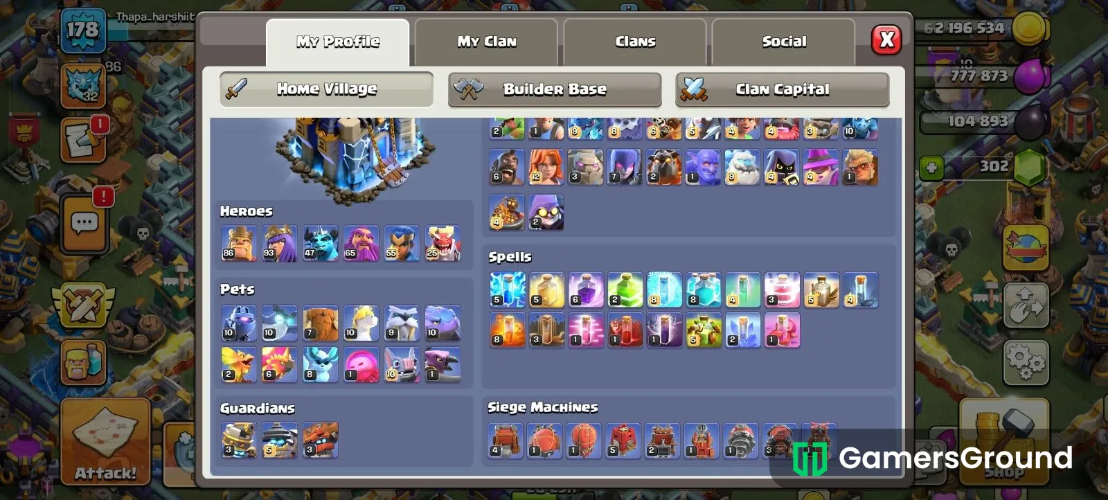 CLASH OF CLANS TOWNHALL 18 IN CHEAP