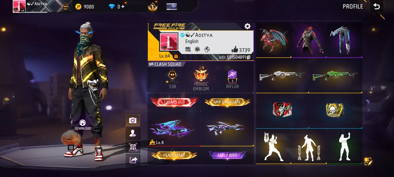 7 year old ID with Level 4 Draco AK