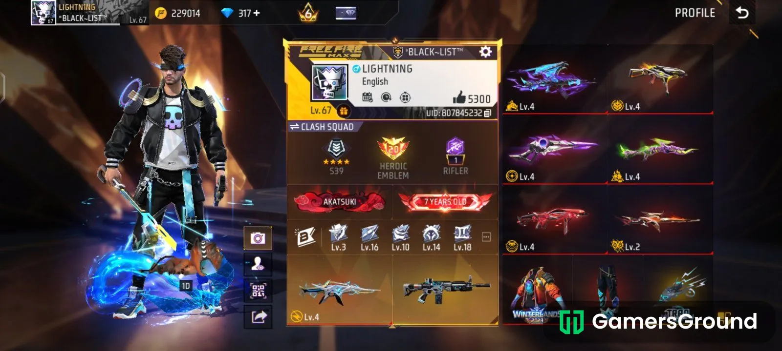 Pro ID with Lvl 67 Account • 6 EVO Guns (5 Skins at Lvl 4) • Prime lvl 6 • 7 Years Old Veteran ID • Full Access