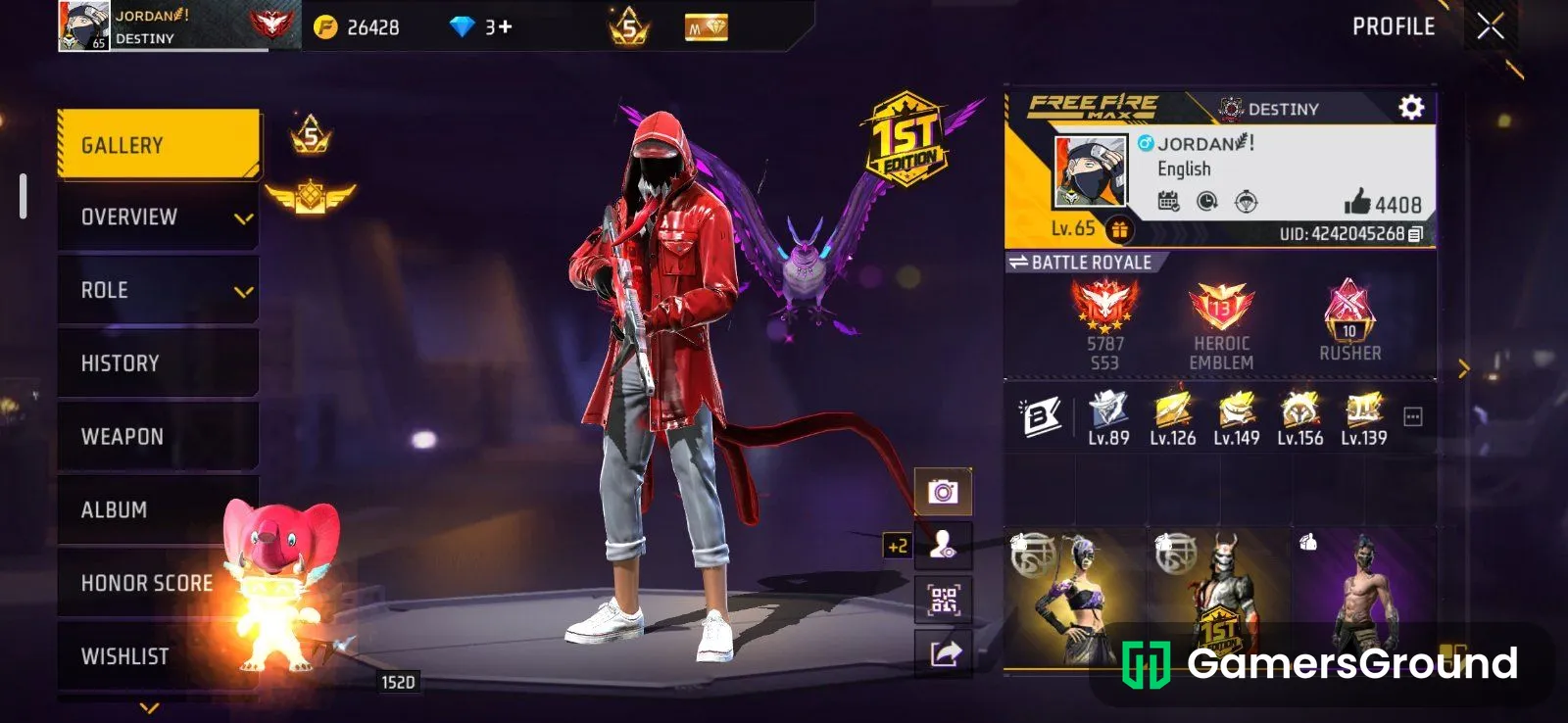 FREE FIRE ACCOUNT
