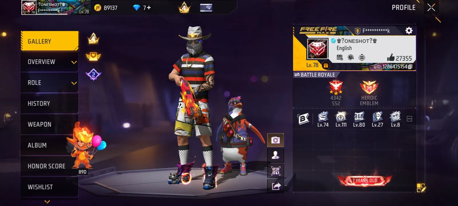 7 year old account