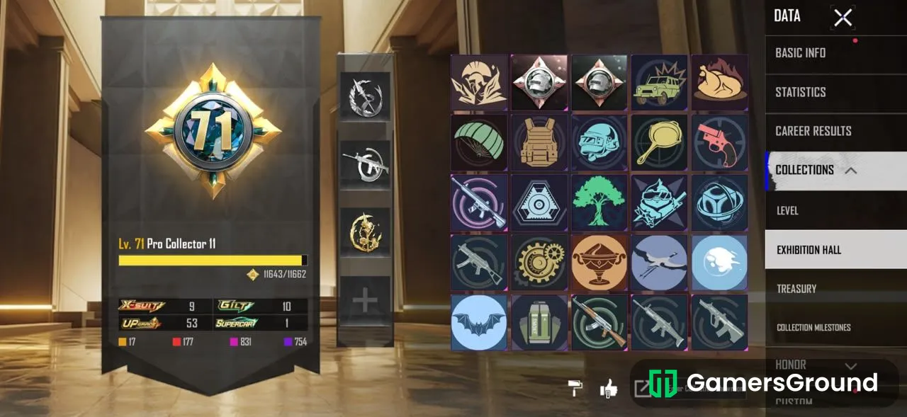 🔥 BGMI Premium Collector 72 Account level 83 | 8★ Phoenixtra X-Suit | Level 8 SCAR-L | Glacier M416 | Ferrari car |