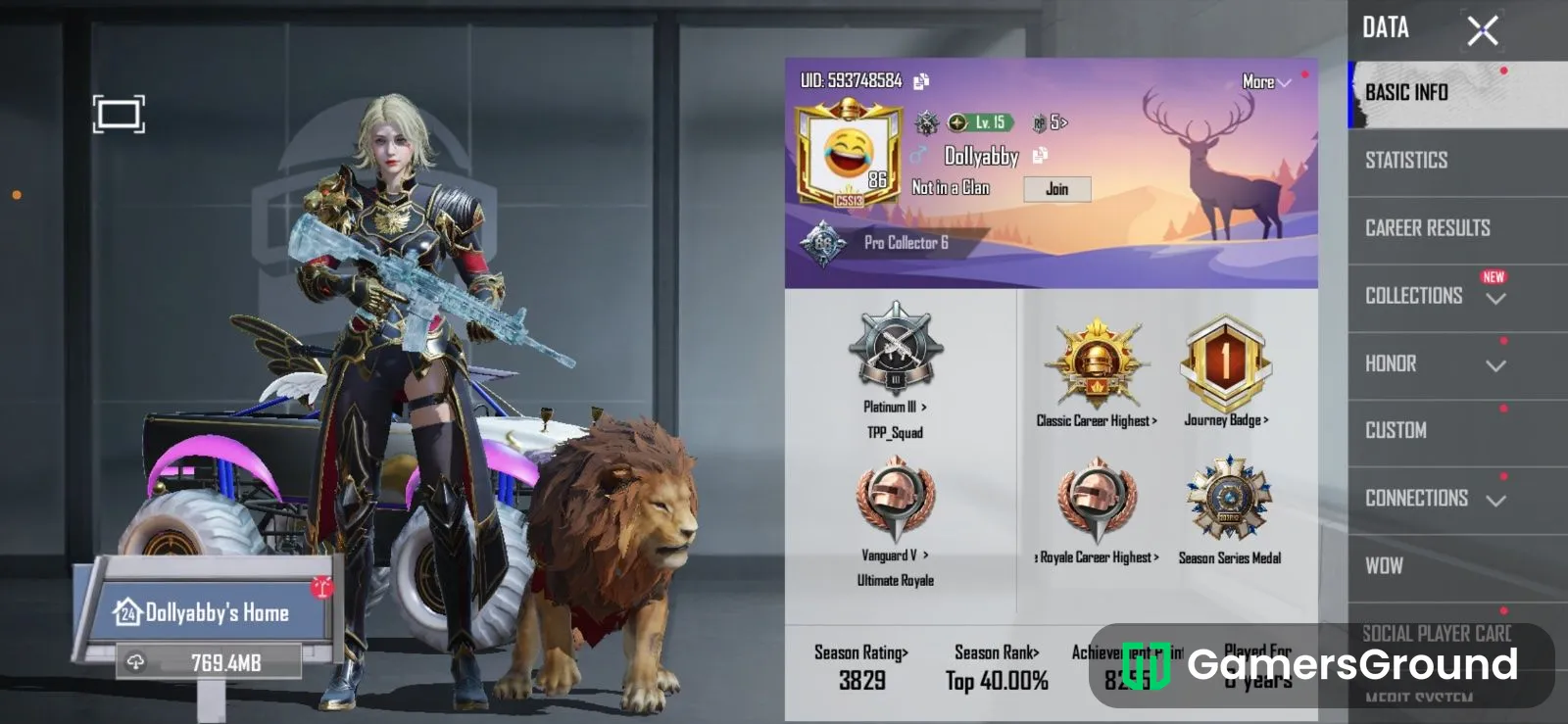Conqueror rare title and guns skin