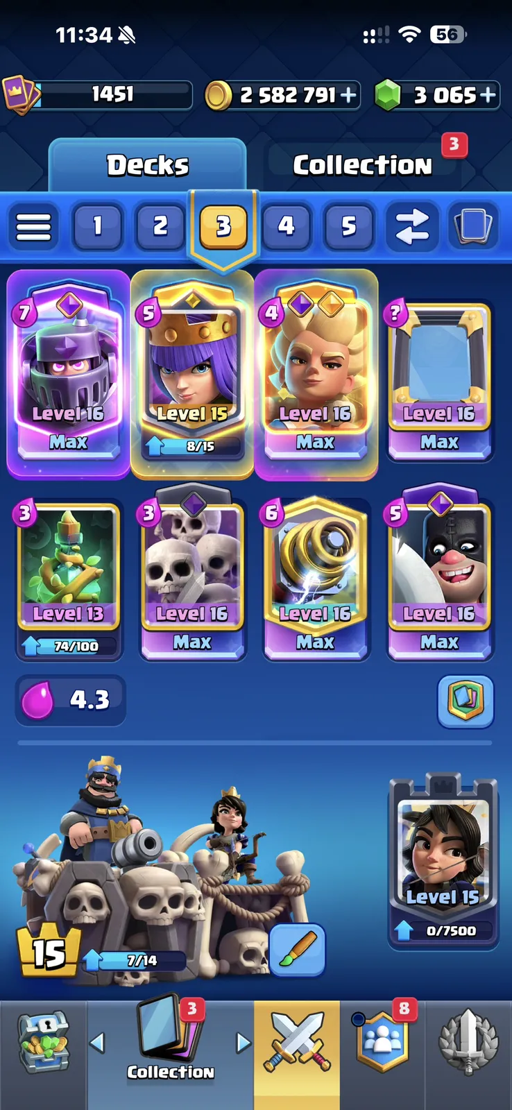 🔥 OG 9Y Clash Royale | 11.5K Trophies | KT15 | All Cards + Evos | 4 Heroes | Rare Banners