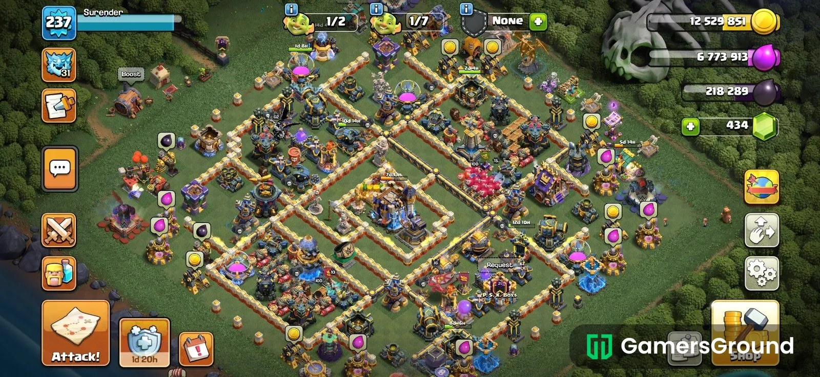 TH18 Clash of Clans Account | Max Heroes 100/100 | Strong Hero Equipment | Level 237