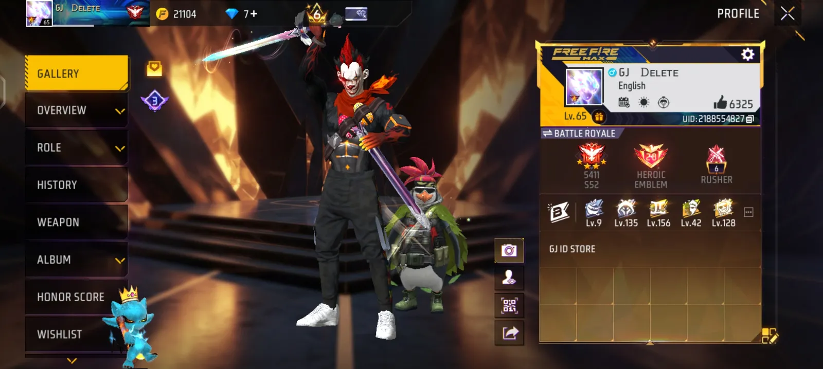 FREE FIRE PRIME LEVEL 6 ACCOUNT AT CHEAP PRICE