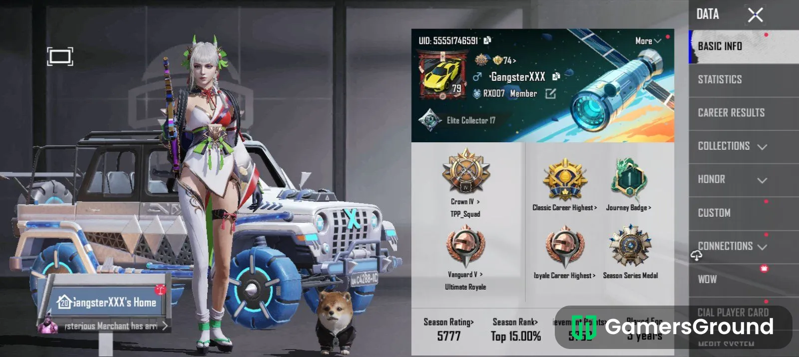 ACE Account with 418 UC, Shiba inu