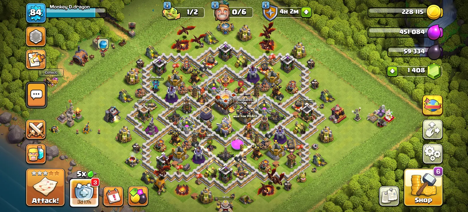 Premium Coc Th 11 Max(Excluding Troops) + Rare Skins & Equipment+ Builder Base Unlocked | Genuine & Safe Account