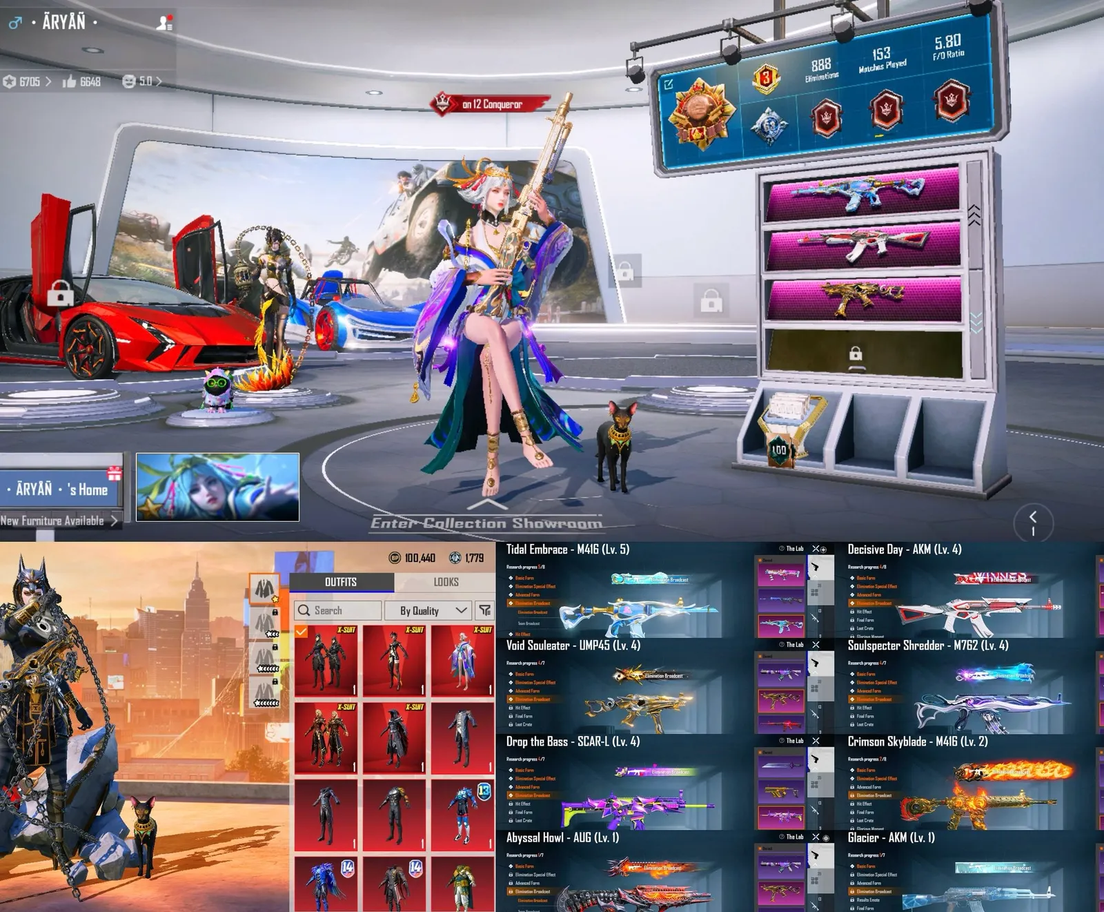 5 x suit account sale S13 Conqueror Super car