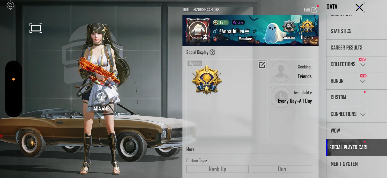 💎 Exclusive Nine-Tails Fury AUG | 5+ Upgradable Gun Skins | Level 66 | Prime Plus Active | ₹5,000 (Negotiable)