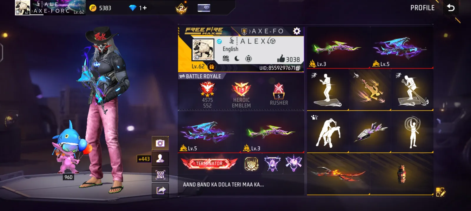 🔥 PRIME 4 OG ACCOUNT | 2 EVO GUNS | 185+ COLLECTION | 100+ VEHICLE SKINS | RARE ITEMS 🔥